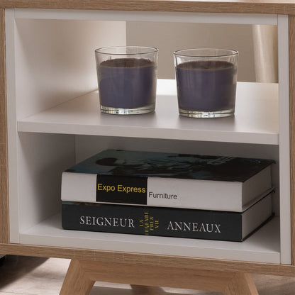 Tuscany End Table 450mm Oak White by Criterion - Home Living Store - End Table