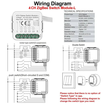 Wiring diagram for the switch switch