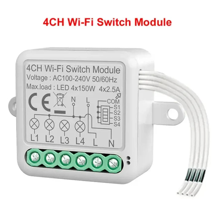 WHITE / 4 Gang-WIFI