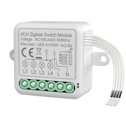 WHITE / 4 Gang-Zigbee