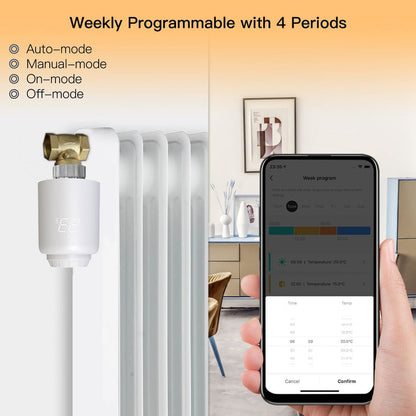 Tuya ZigBee Radiator Valve Smart Thermostat & Remote Control for Home Heating TRV 601 - MOES