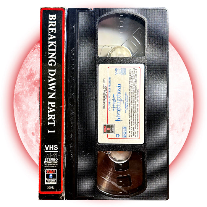TWILIGHT BREAKING DAWN PART 1 VHS