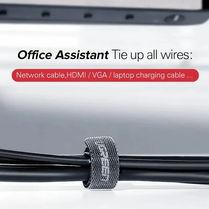 A cable connected to a car with the words office assistant