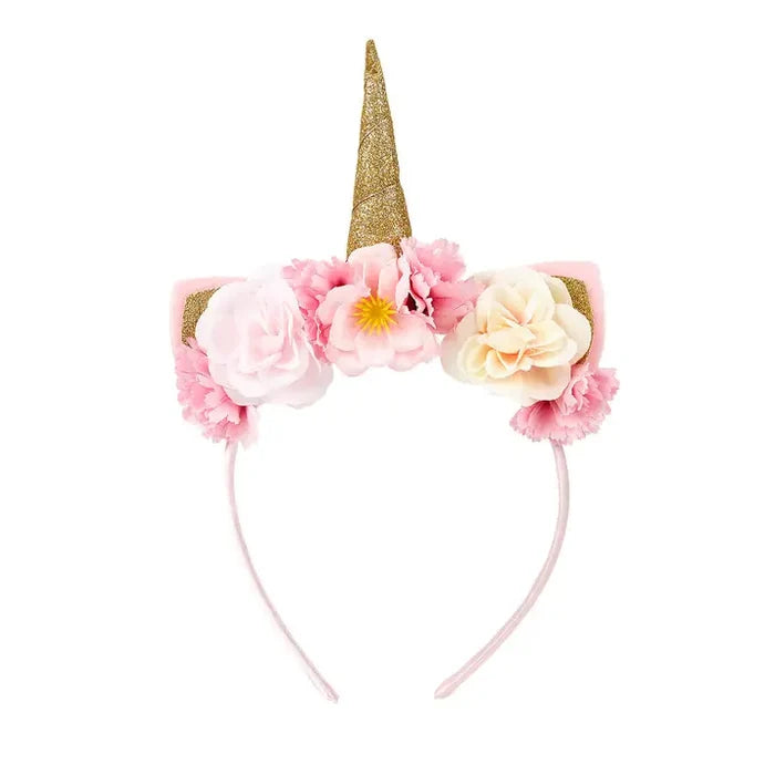 Unicorn Headband Roses