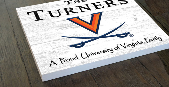 UVA Proud Family Name Sign