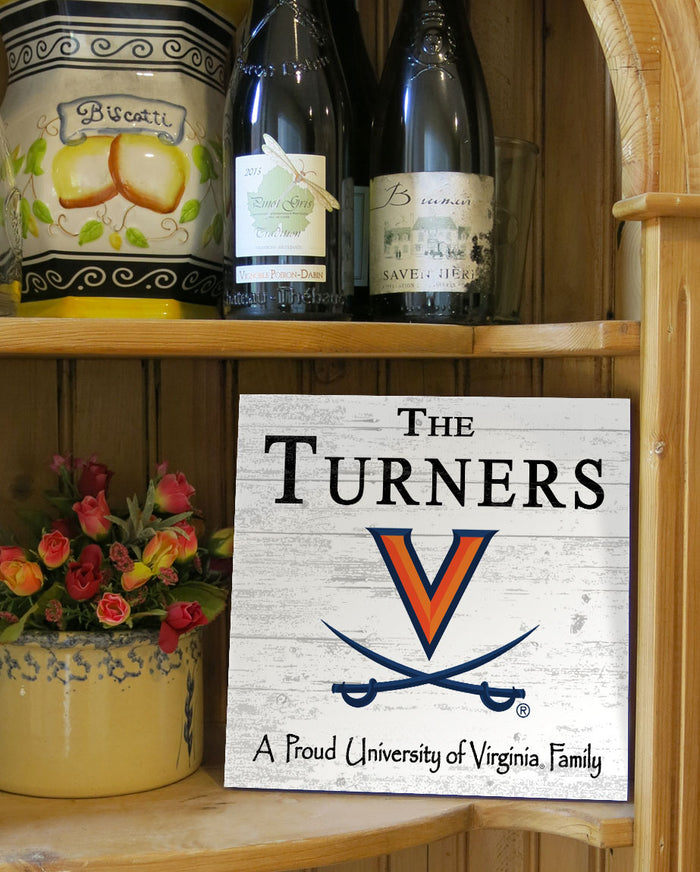 UVA Proud Family Name Sign