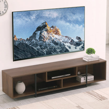 Vader 1800 Dark Oak, Open style Entertainment Unit, TV Cabinet by Tauris™-Home Living Store-