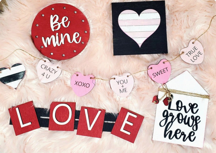 Valentine's Day Love Tiered Tray Set- wholesale