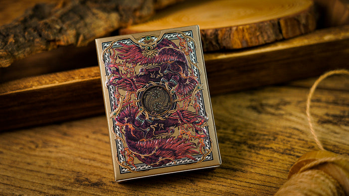 Vermilion Bird Playing Cards Wood Frame Edition Playing Cards by Ark Playing Cards