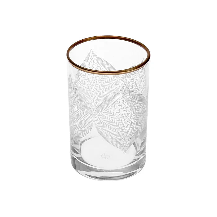 Verres à eau pour café turc Karaca Defne 6 pièces, or