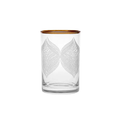 Verres à eau pour café turc Karaca Defne 6 pièces, or