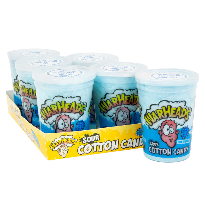 Warheads Sour Blue Raspberry Cotton Candy Tub - 6 Count