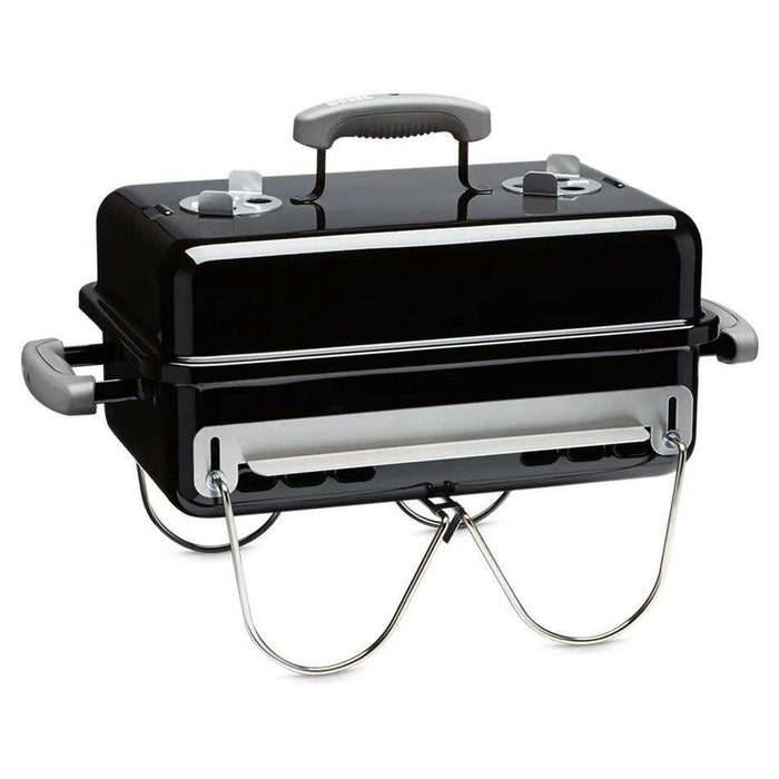 Weber Go-Anywhere Charcoal Grill Weber Indigo Pool Patio BBQ