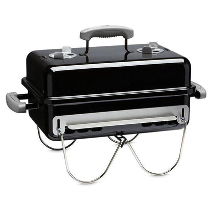 Weber Go-Anywhere Charcoal Grill Weber Indigo Pool Patio BBQ