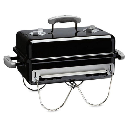 Weber Go-Anywhere Charcoal Grill Weber Indigo Pool Patio BBQ