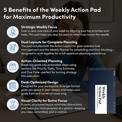 Weekly Action Pad Notebooks & Notepads Personal Growth