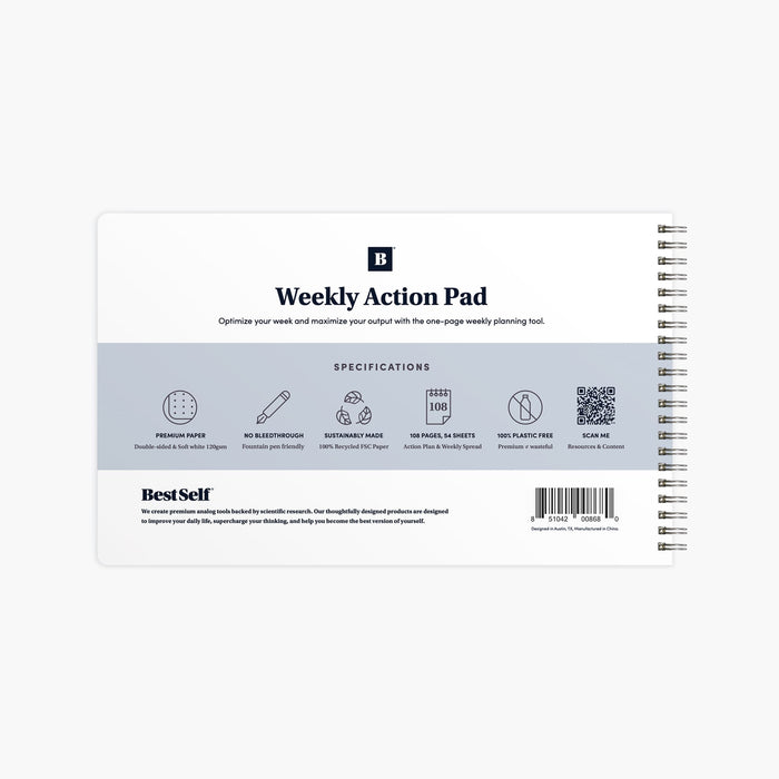 Weekly Action Pad Notebooks & Notepads Personal Growth