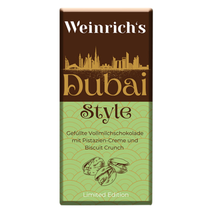 Weinrich's Dubai Style Chocolate Candy Bar - 10 Count