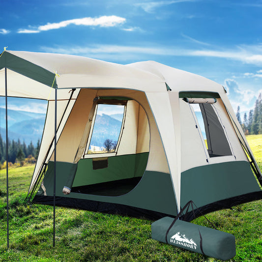 Weisshorn Instant Up Camping Tent 4 Person Pop up Tents Family Hiking Dome Camp-Home Living Store-Sporting Goods > Outdoor Recreation > Camping & Hiking > Tents