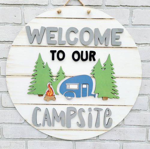 Welcome to Our Campsite Door Hanger- wholesale