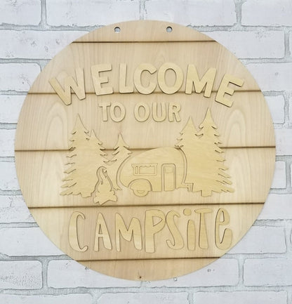Welcome to Our Campsite Door Hanger- wholesale