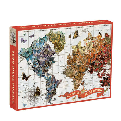 Wendy Gold Butterfly Migration 1000 Piece Puzzle 1000 Piece Puzzles Galison