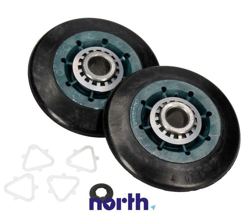 Whirlpool Washing Machine Drum Support Roller (Pack Of 2)| Genuine Part 481952878062