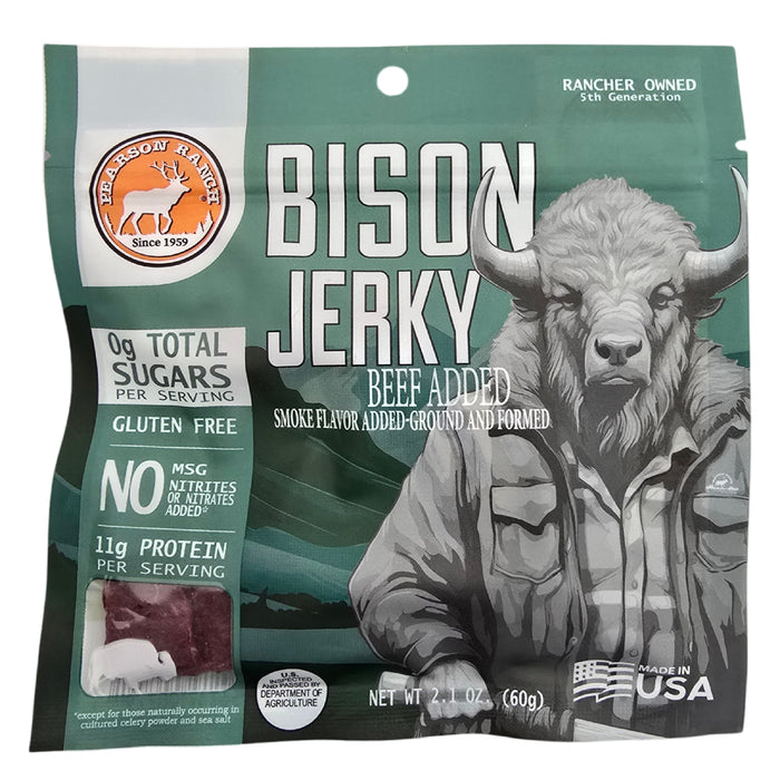 Wholesale Bison Jerky 2.1oz - (order in EACH quantities)