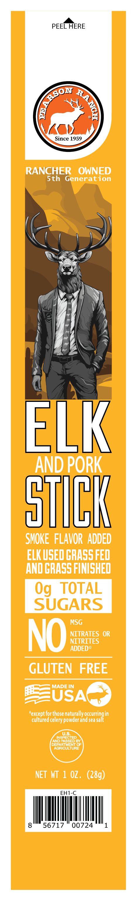 Wholesale Elk Hickory Smoked Snack Stick - 24 count caddy