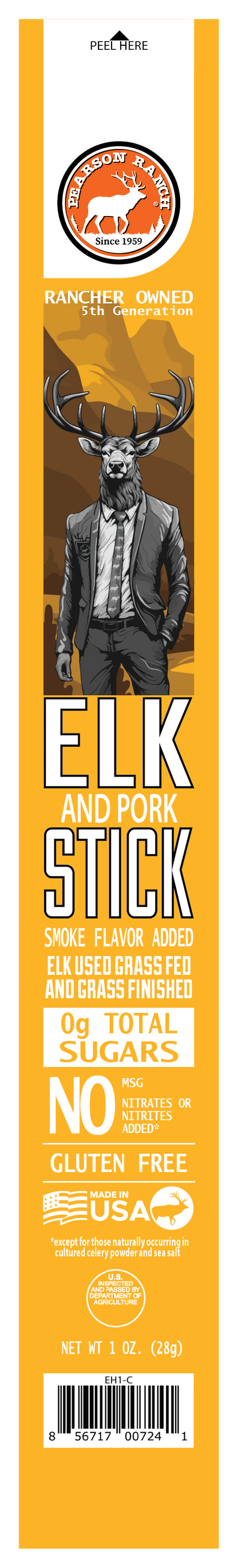 Wholesale Elk Hickory Smoked Snack Stick - 24 count caddy
