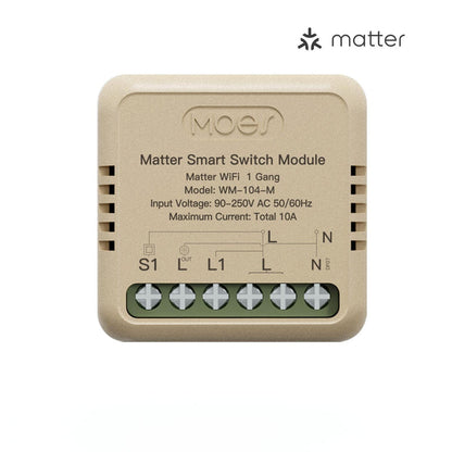 WiFi Matter Mini Smart Switch Module Relay Timer DIY Home Automation - MOES