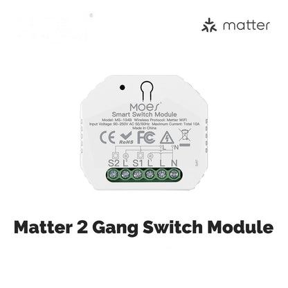 WiFi Matter Mini Smart Switch Module Relay Timer DIY Home Automation