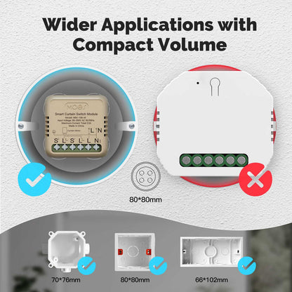 WiFi Smart Curtain Switch Module Mini Design App Remote Control