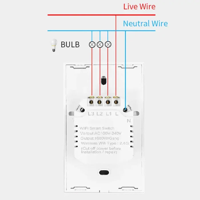 A diagram of the two - way switch