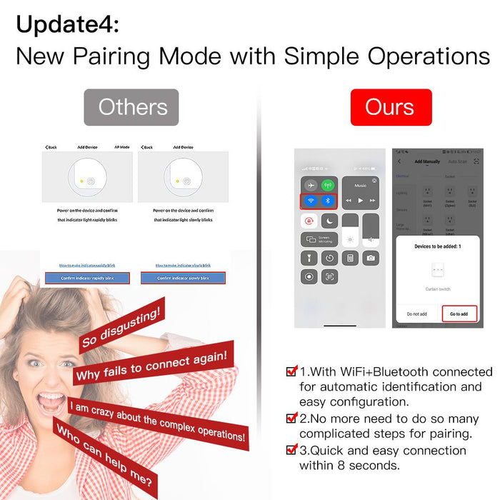 Update4:New Pairing Mode with Simple Operations - Moes