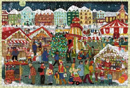 Wood Christmas 500 Pc Puzzle