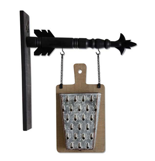 Wooden Cutting Board With Tin Grater Pockets Arrow Replacement