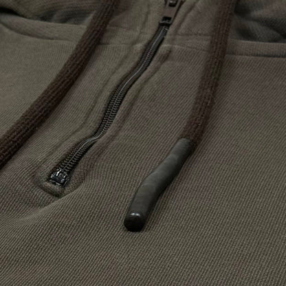 Yeezy Season 1 Half Zip Boxy Hoodie In Caviar