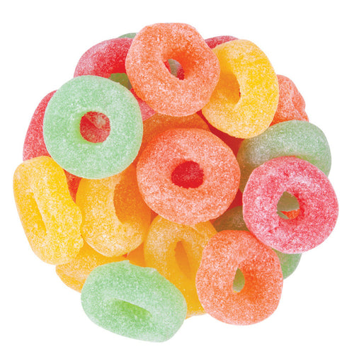 Zachary Confections Assorted Fruit Jelly Ring Candy - 15 LB