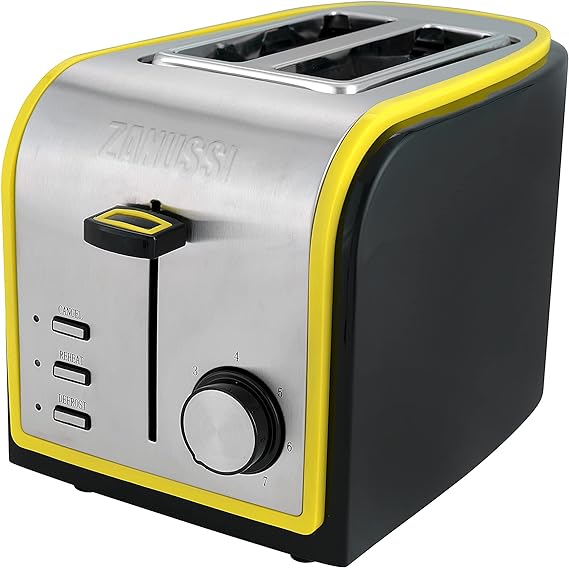 ZANUSSI TOASTER 2 SLICE ZST-6579 YELLOW