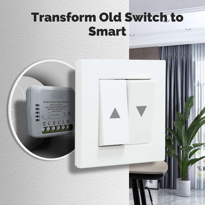 ZigBee Smart Curtain Switch Module Mini Design  App Remote Control