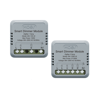 Zigbee Smart Dimmer Switch Module Timer Diy Breaker 1/2 Gang - MOES