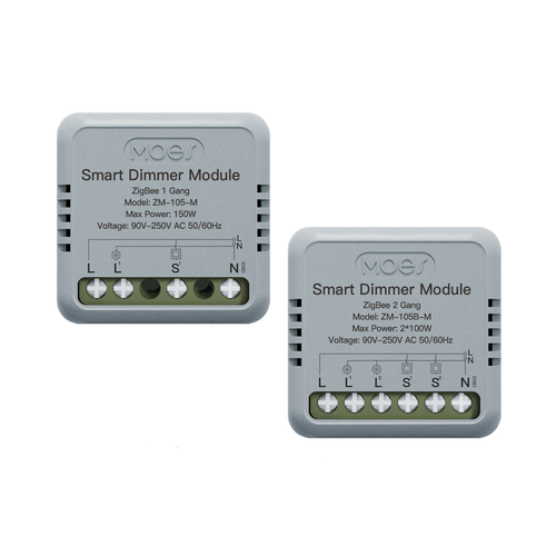 Zigbee Smart Dimmer Switch Module Timer Diy Breaker 1/2 Gang - MOES