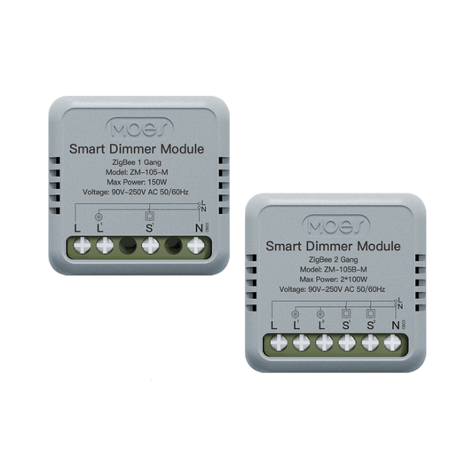Zigbee Smart Dimmer Switch Module Timer Diy Breaker 1/2 Gang - MOES