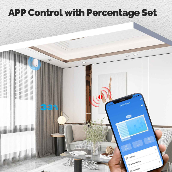 Smart Electric Curtain Robot Timing Auto Opener Closer App Remote Control - MOES