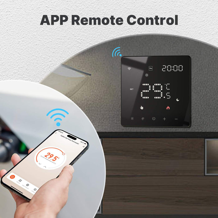 Zigbee Smart Thermostat Programmable Temperature Controller Water Boiler Electric Heating