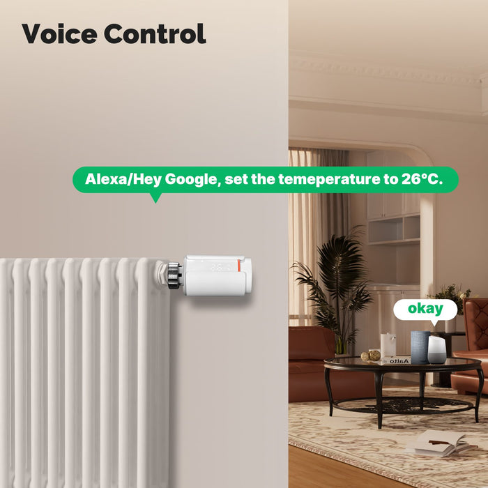 ZigBee Smart Thermostatic Radiator Valve TRV Programmable App Remote Temperature Controller