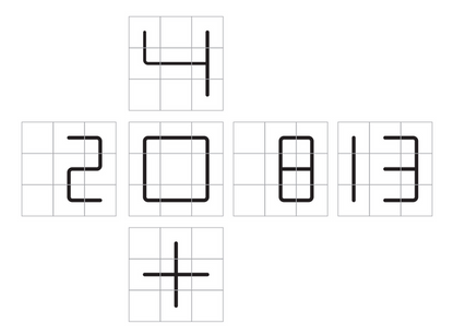 Ziina Alphanumeric 3x3