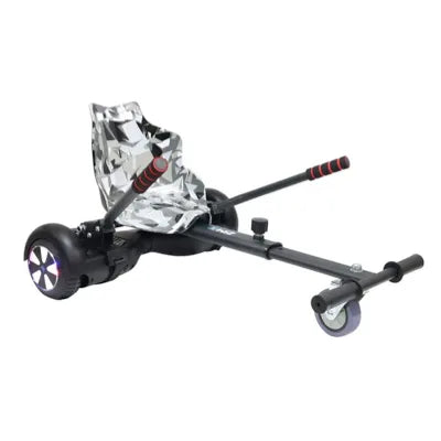 Zimx HB1 Hoverboard & HK4 Hoverkart Combo | Black & Camo Grey